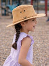 Kinder Cowboy Lederhut – Allwetter Outdoor-Hut mit UPF 50+ (Größe 53–54 cm)