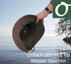 Sonnenhut Strandhut Karnevalshut Festivalhut formstabiler Hut veganes Leder SONNENSCHUTZFAKTOR Outbakkers 