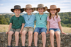 Kinder Cowboy Hut – Veganes Leder aus Microfaser, leicht, belüftet & UPF 50+