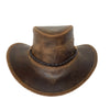 William Junior- Kinder Lederhut in schwarz, tobacco & braun- Kinnband inklusive