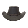 Outbacker Harry Nubukleder Hut – Schwarz & Braun