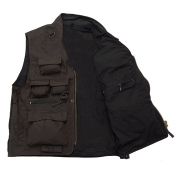 Westen Outdoorweste Freizeitweste gewachste Weste Waldweste Jagdweste Herrenweste Frauenweste Weste mit vielen Taschen 