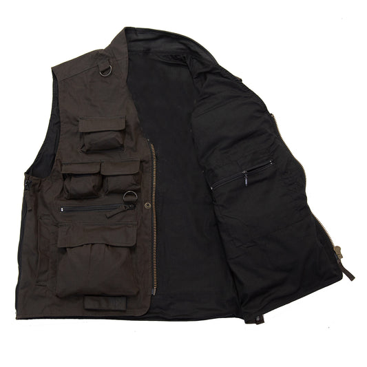 Westen Outdoorweste Freizeitweste gewachste Weste Waldweste Jagdweste Herrenweste Frauenweste Weste mit vielen Taschen 