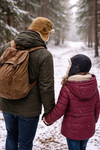 Trappermütze Winter aus Canvas mit Teddyfell – Warme Outdoor Mütze mit Ohrenklappen