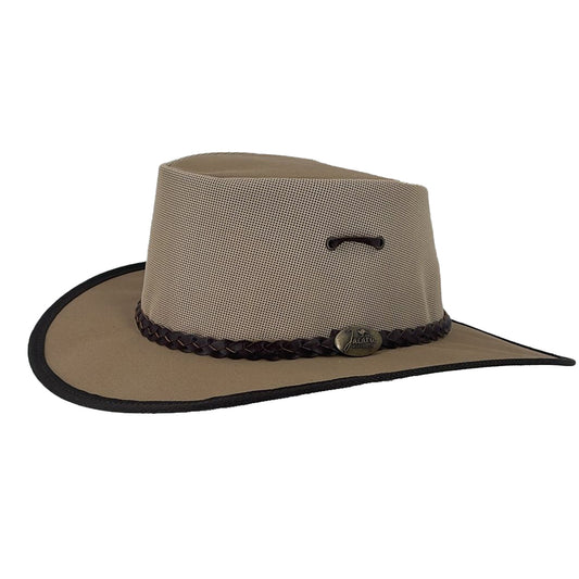 Australischer Canvashut Damenhut  Sonnenhut Wanderhut Travellerhut 
Herrenhut Campinghut  Jacaru knautschbarer Hut
