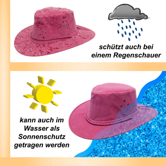 Wildelderotik Formbar Cowboy-Hut Cowgirl-Hut Herren-Hut Damen-Hut Sonnen-Hut Sommer-Hut Strand-Hut Festival Karneval Sonnenschutzaustralien-hut australische-hüte cowboy-hut leder-hut känguru-hut leder-hut für männer leder-hut für frauen wetter-hut wassera