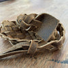 Lederarmband Lederhutband Lederbastelband Geflochtenes Lederband Geflochtenes Hutband aus leder geflochtenes Lederhutband 