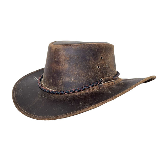 William Junior- Kinder Lederhut Wanderhut Sonnenhut Strandhut Camperhut Lederhut Damenhut Cowboyhut Wind und Wetterhut