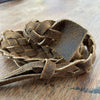 Lederarmband Lederhutband Lederbastelband Geflochtenes Lederband Geflochtenes Hutband aus leder geflochtenes Lederhutband 
