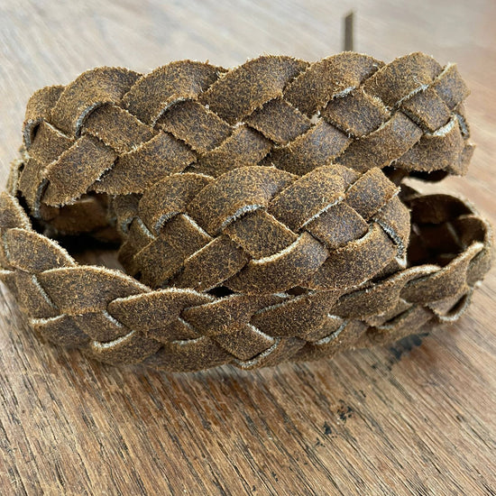 Lederarmband Lederhutband Lederbastelband Geflochtenes Lederband Geflochtenes Hutband aus leder geflochtenes Lederhutband 