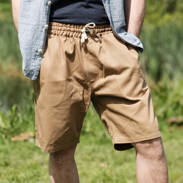 Deck Shorts – 100% Baumwolle | Oliv, Indigo & Tobacco