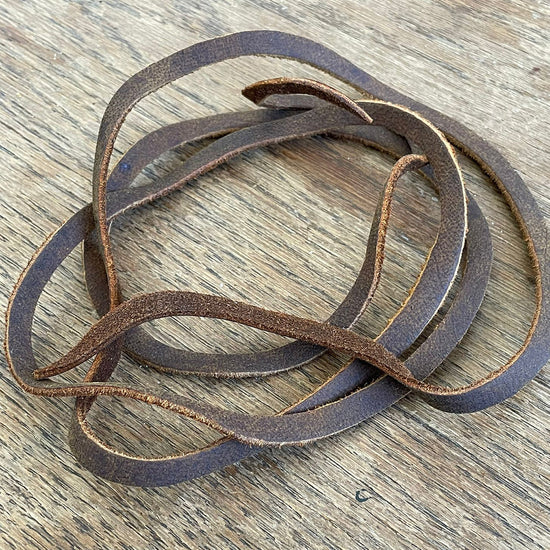 Lederarmband Lederhutband Lederbastelband 