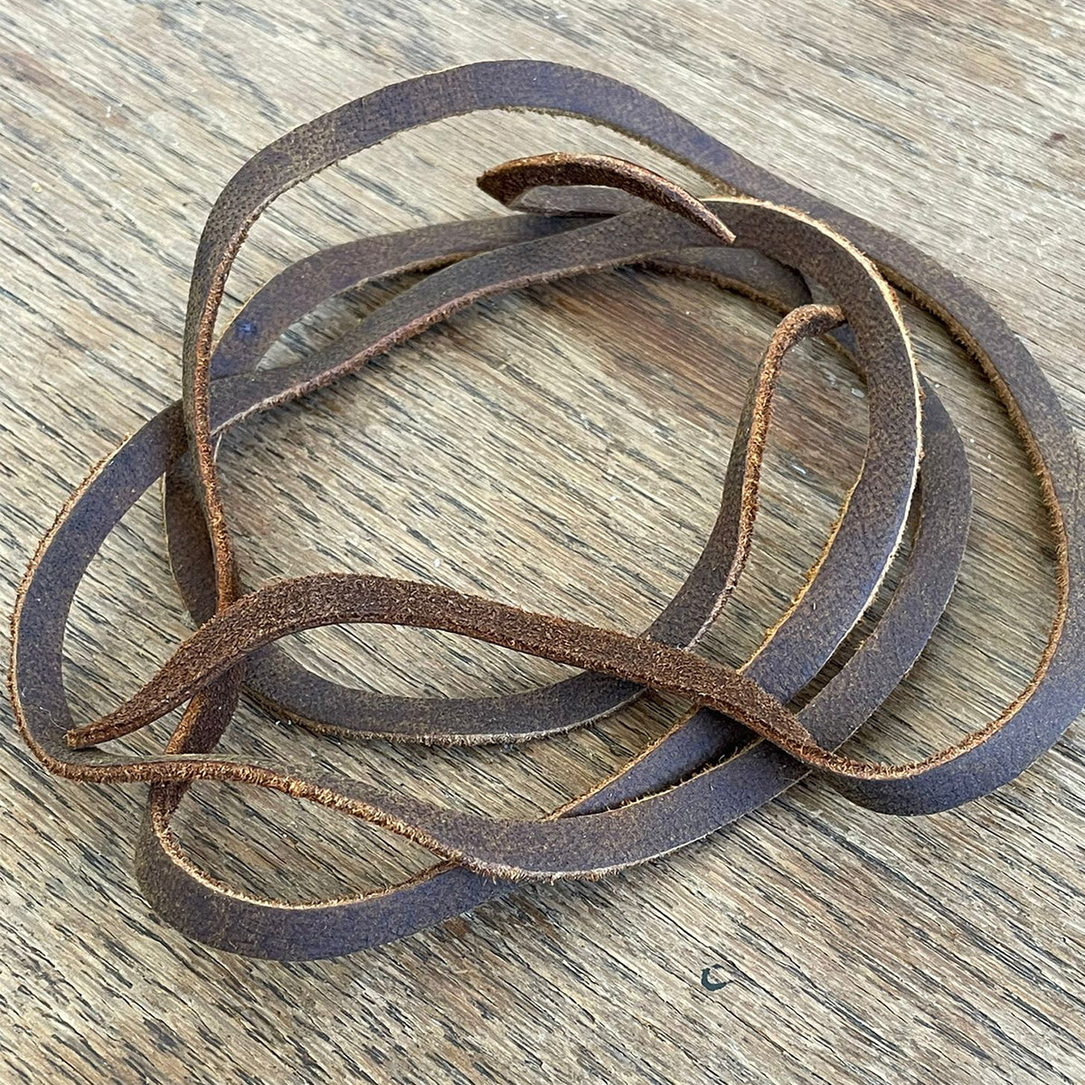 Lederarmband Lederhutband Lederbastelband 