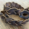 Lederarmband Lederhutband Lederbastelband Geflochtenes Lederband Geflochtenes Hutband aus leder geflochtenes Lederhutband 