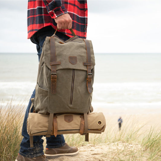 Outdoordecke- Picknickdecke Explorer aus gewachstem Canvas und Wolle