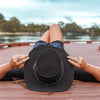 Australischer Hut  Hut aus veganem Leder 
wasserabweisender Hut Rangerhut 
Cowboyhut Wanderhut 
