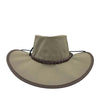Parks Explorer- Australischer Sommerhut aus Canvas- inkl. Kinnband mit extra breiter Krempe
