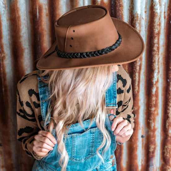 Lederhut  sommerhut sonnenhut Strandhut Freizeithut Westernhut Cowboyhut Angelhut Linedance hut 