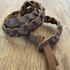 Lederarmband Lederhutband Lederbastelband Geflochtenes Lederband Geflochtenes Hutband aus leder geflochtenes Lederhutband 