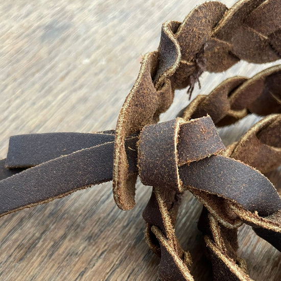 Lederarmband Lederhutband Lederbastelband Geflochtenes Lederband Geflochtenes Hutband aus leder geflochtenes Lederhutband 