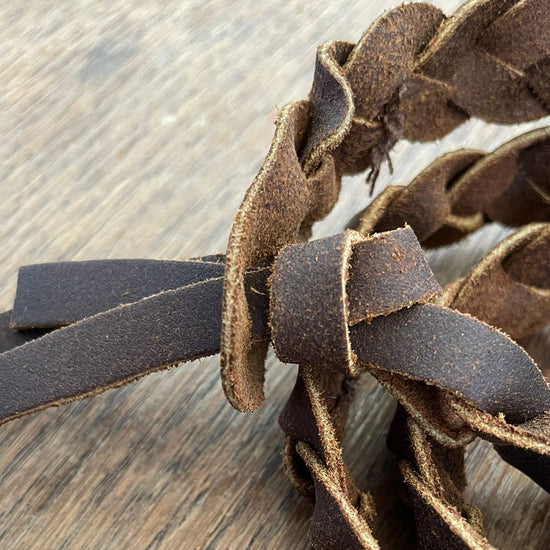 Lederarmband Lederhutband Lederbastelband Geflochtenes Lederband Geflochtenes Hutband aus leder geflochtenes Lederhutband 
