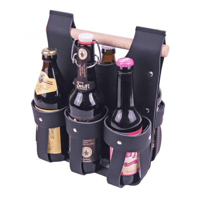 bierhandtasche bierhandtasche flaschenhalter fahrradtasche männergeschenk leder lederflaschenhalter flaschenträger flaschentasche männerhandtasche flaschenträger ferdinand und pietz 6erpack fahrradflaschenhalter