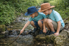Australischer Kinder Outdoor Sommerhut inkl. Kinnband- wasserfest mit UV Schutz- Größe 53-54 cm